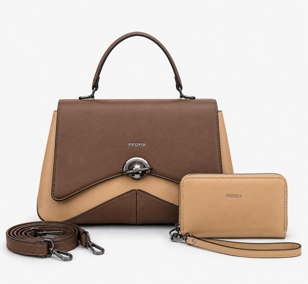Luxury 2-in-1 Women's Handbag with Matching Wallet